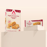 Atkins Peanut Butter Granola High Protein Bar, High Fiber Snack , 16g Protein, 1g Sugar, 4g Net Carb, Protein Snack, 12 Count