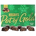 HERSHEY'S Christmas Pot of Gold Milk Chocolate Caramel Truffles Box, Candy Gift Set, 24 Total Pieces, 8.75 Ounces