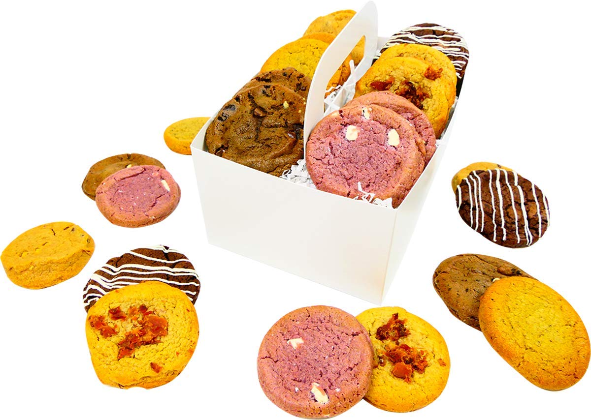 The Cravory: Freshly Baked Cookies - Adventurous Mix Variety Pack - 24 Cookies, 2.0 oz. each - Assorted Flavors - Baked Fresh - Gourmet Dessert, Snack