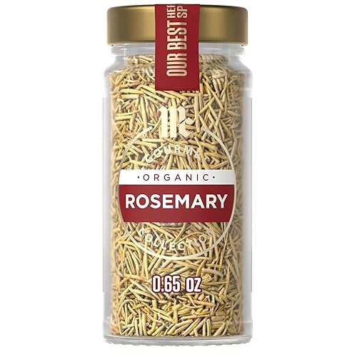 McCormick Gourmet Collection Rosemary, Organic, Non GMO, Kosher, Our Best Herbs & Spices, For Desserts, Bread, Beverages, Grilled or Roasted Meats