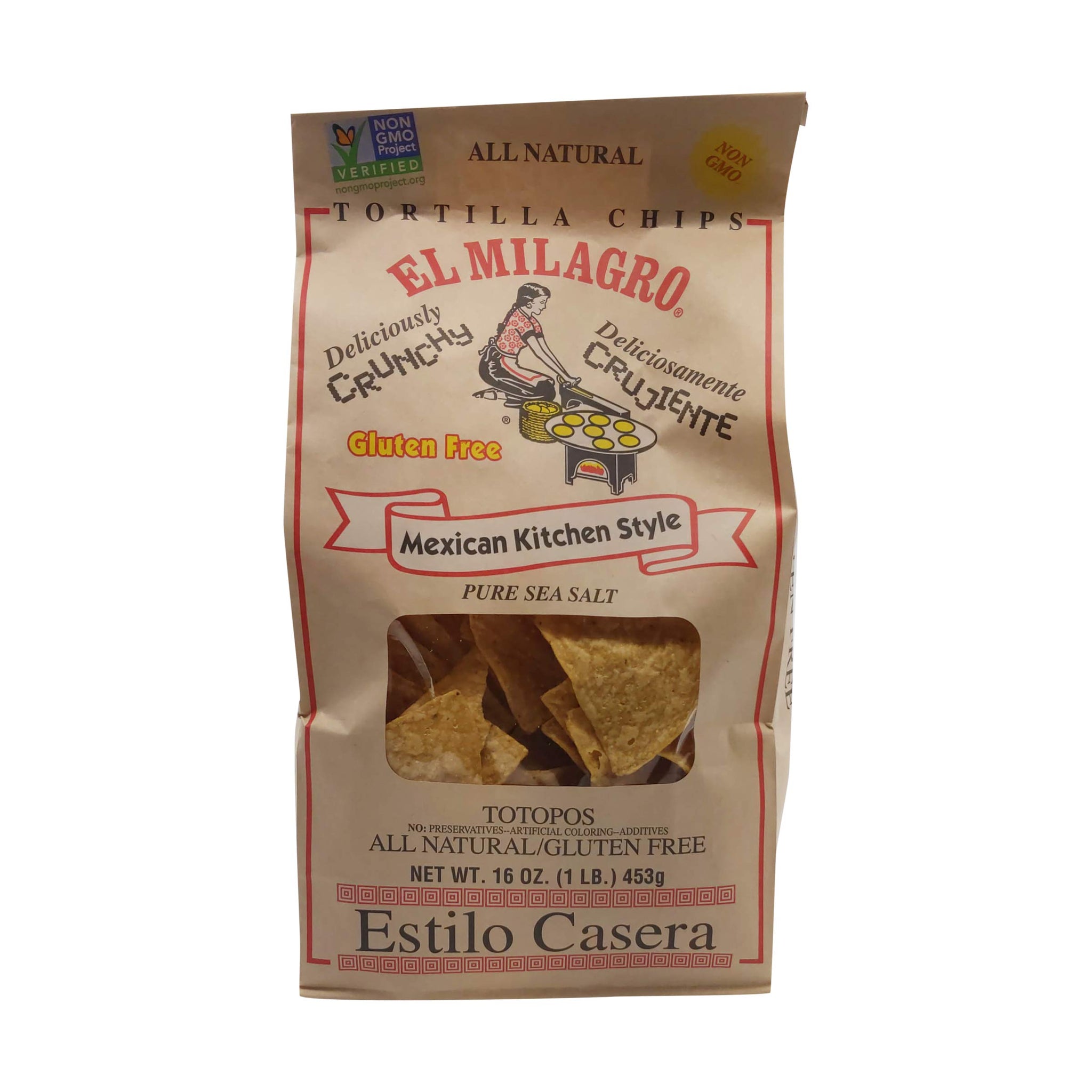 El Milagro Salted Tortilla Chips, 16 oz