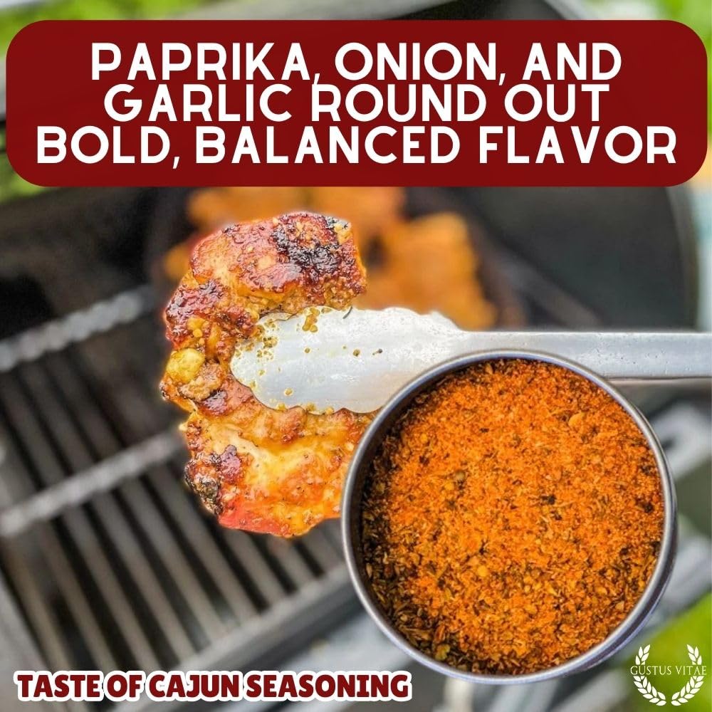 Taste of Cajun | Gourmet Seasoning | Non GMO, All Natural | Artisanal Spice Blend | Handmade in USA in Small Batches | Ultra Premium Spices & Herb Mix