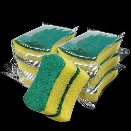 Kheoxusa 280 Pack Individually Wrapped Sponges,Sponge Individually Wrapped,Individually Wrapped Kitchen Sponges for Home Kitchen Scrub Dish Dishes
