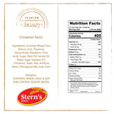Stern’s Bakery Cinnamon Swirl | 18 Individually Wrapped Pastries | 3 Oz Breakfast Danish Pastries | Vending Machine Snacks | Lunchbox Snacks | Dairy