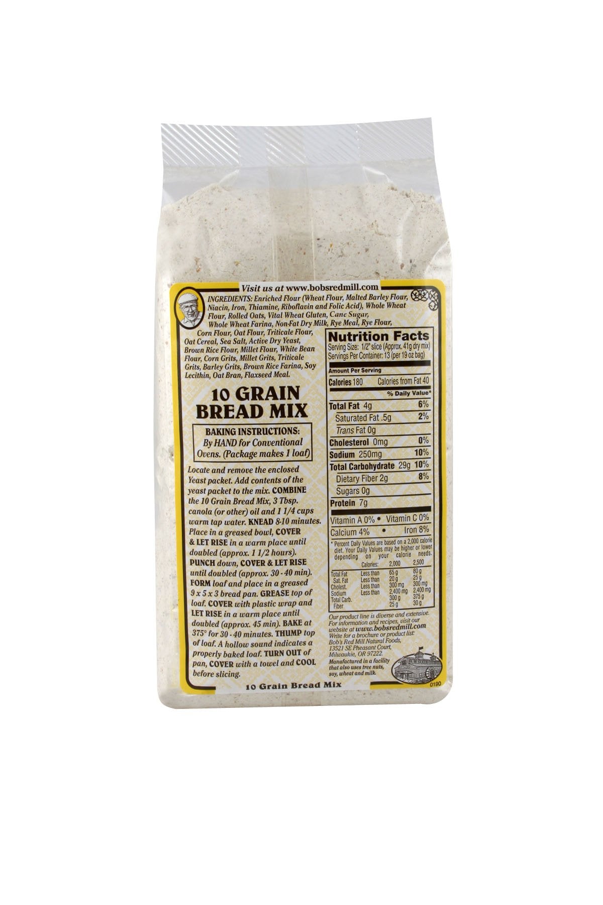 Bob's Red Mill 10 Grain Bread Mix, 19 Ounce (Pack of 4)