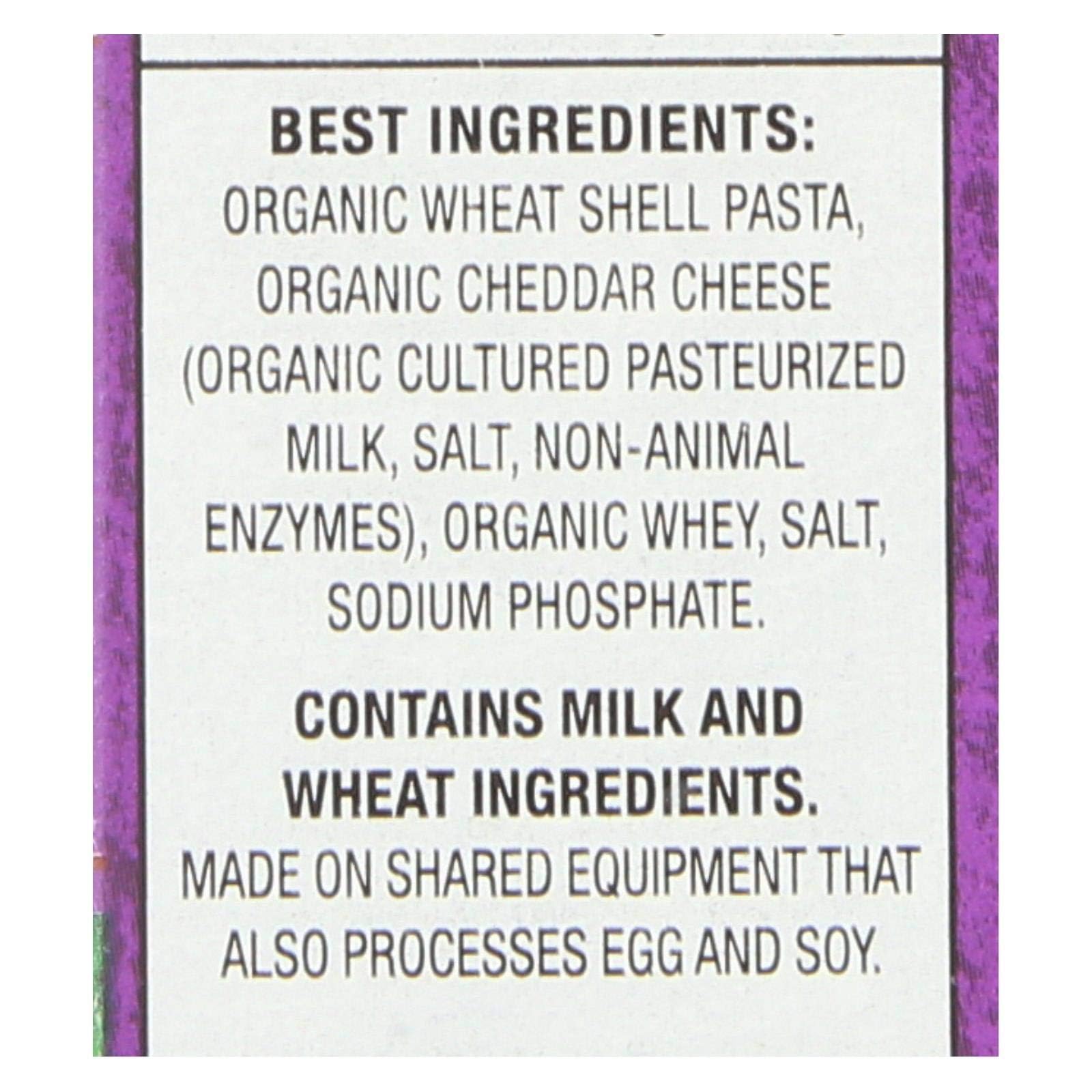Annies Homegrown Organic Grass Fed Shells and White Cheddar Macaroni and Cheese, 6 Ounce (Pack of 12)