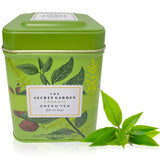 100% Organic Ceylon Green Tea - 50 Packets - Natural Antioxidant Rich Herbal Leaf Teabags - USDA Certified and Non-GMO - Caffeinated Premium Gift Tin