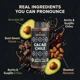 Tenayo Cacao Chile Barbecue Sauce, 2-Pack (13.5 oz Bottles) - Mexican Style Sauce with Chocolate, Chiles & Spices - Only 4g of Sugar, Gluten Free