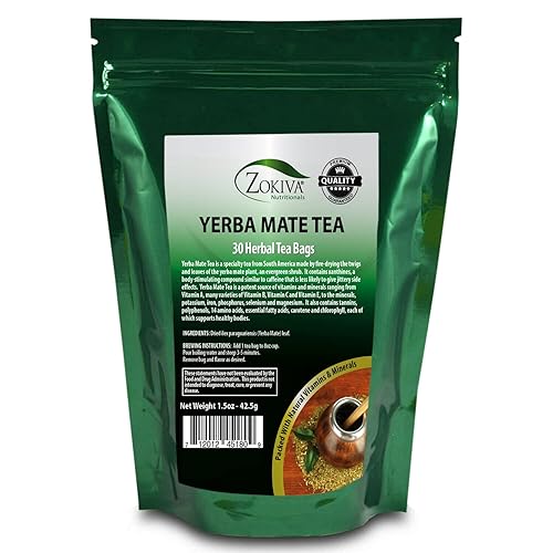 Yerba Mate Tea 100% Pure (30 Premium Bags) All-Natural Immune System Support