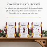 Walker's Shortbread Santa Assorted Holiday Tin, Pure Butter Shortbread Cookies, 8.8 Oz Tin