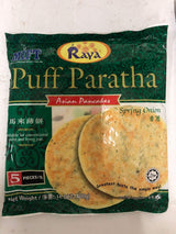 Combo Pack: Puff Paratha Asian Pancakes 3 Original and 3 Spring Onion - 14.1oz