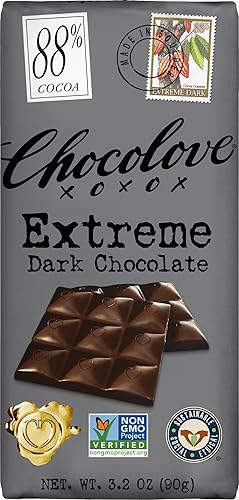 Chocolove, Chocolate Bar Extreme Dark 88%, 3.2 Ounce
