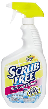 Scrub Free Soap Scum Remover Lemon Scent Trigger Spray Bottle 32 Oz