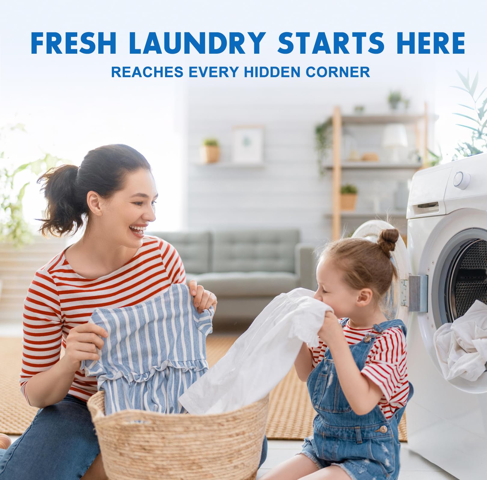 Washing Machine Cleaner Tablets and Deodorizer: 24 Pack Laundry Machine Tub Descaler Cleaner, Deep Cleaning Household Pods for HE Front Loader Top