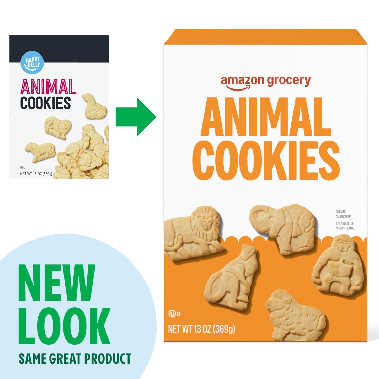 Amazon Grocery, Animal Cookies, 13 Oz