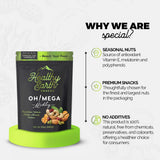 Mixed Nuts Unsalted | Trail Mix | Trail Mix without Peanuts | Gourmet Snacks, Protein Snacks, Gluten Free, No Preservatives, High Fiber (Omega-3