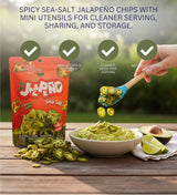 2x Chips Jalapeno Sea Salt, 2 OZ Bundle with Plastic Bag Clip - Kettle Potato Chips Spicy Kettle-Cooked with Sea Salt Crunch and Plastic Bag Clip