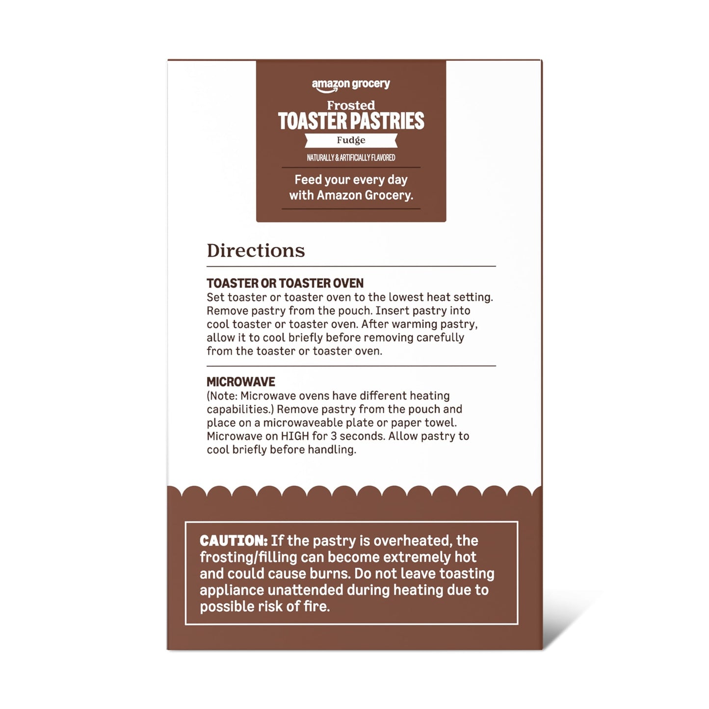 Amazon Grocery, Frosted Toaster Pastries, Fudge, 13.5 ounce, 8 Ct