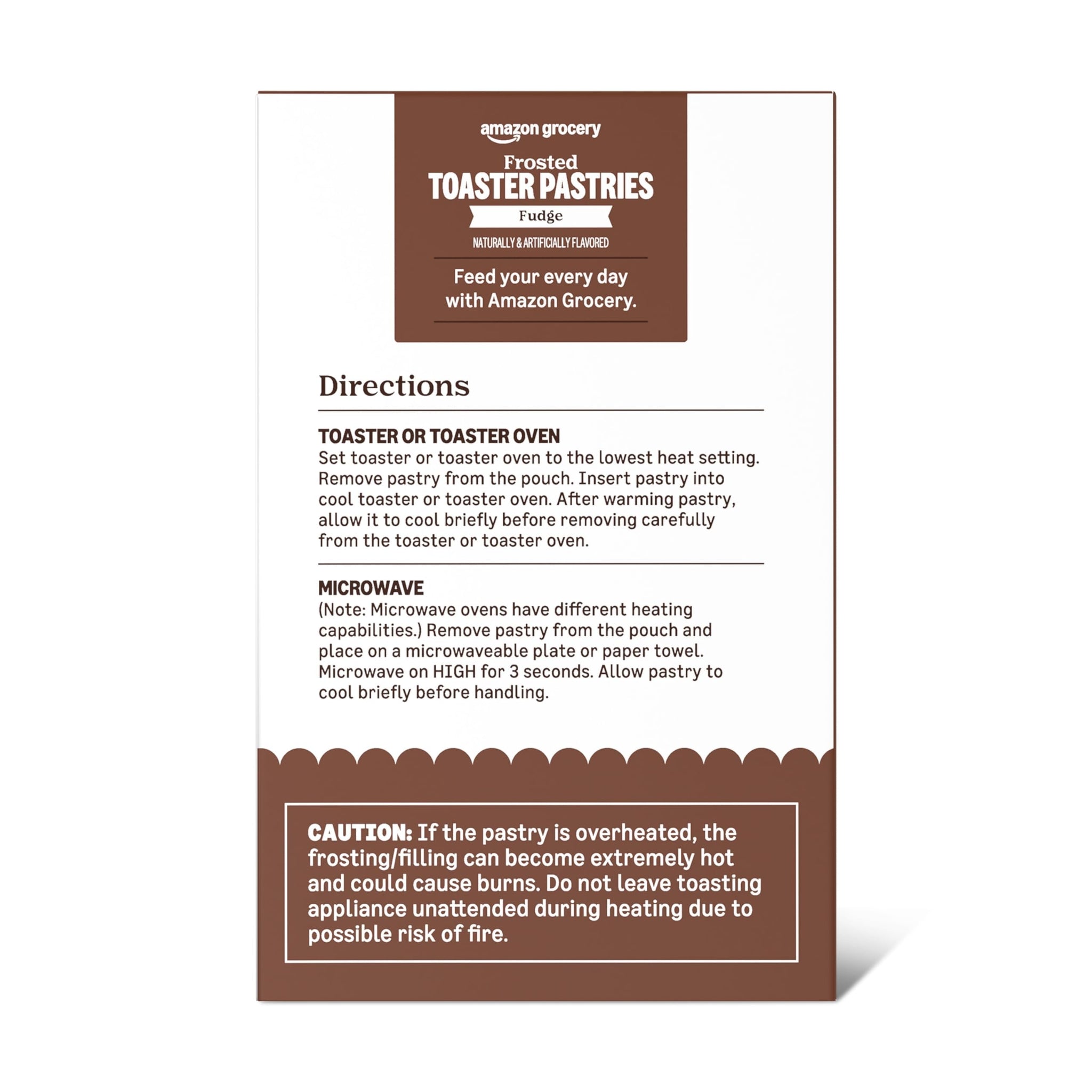 Amazon Grocery, Frosted Toaster Pastries, Fudge, 13.5 ounce, 8 Ct