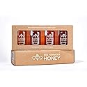 Bee Harmony Coast-to-Coast Honey Flight, Mini Honey Gift Set, 4 Jars, 3 OZ Each, Premium, Raw, Made in the USA