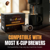 Blu Ore Black Obsidian K Cup Coffee Pods - High Caffeine Vietnamese Robusta Coffee Pods, Compatible with most K-Cup brewers, Bold Chocolate & Cacao