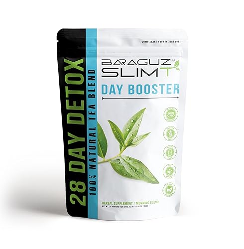 BARAGUZ SLIMT Day Booster: All-Natural SlimmingTea, No Laxative Added, Helps in Bloating & amp; Natural Weight Balance, Supports Immune System, Vegan
