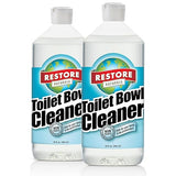 Restore Naturals Non Toxic Toilet Bowl Cleaner - 32 Fl Oz - Plant Based | Septic Safe | Biodegradable - For Porcelain, Ceramic, & Tile - 2 Pack