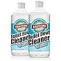 Restore Naturals Non Toxic Toilet Bowl Cleaner - 32 Fl Oz - Plant Based | Septic Safe | Biodegradable - For Porcelain, Ceramic, & Tile - 2 Pack