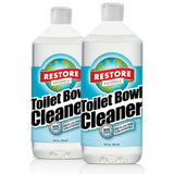 Restore Naturals Non Toxic Toilet Bowl Cleaner - 32 Fl Oz - Plant Based | Septic Safe | Biodegradable - For Porcelain, Ceramic, & Tile - 2 Pack