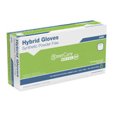 AmerCare Gen 2.0 Hybrid Powder Free Gloves, Medium, Case of 1000