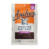 Archer Jerky Grass Fed Beef Jerky - Beef Protein Snack Pack, Teriyaki Flavored, Bulk Individual Packs, Gluten Free Protein Snack - Teriyaki Flavor