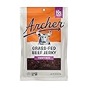 Archer Jerky Grass Fed Beef Jerky - Beef Protein Snack Pack, Teriyaki Flavored, Bulk Individual Packs, Gluten Free Protein Snack - Teriyaki Flavor