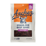 Archer Jerky Grass Fed Beef Jerky - Beef Protein Snack Pack, Teriyaki Flavored, Bulk Individual Packs, Gluten Free Protein Snack - Teriyaki Flavor