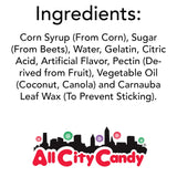 All City Candy Flavorful, Fresh & Soft 5 Pound Bulk Gummi Bear Candy Bags Individual Fruit Flavors World's Best Gummy Candy (Pineapple)