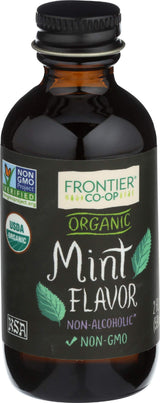 Frontier Co-op Organic Mint Flavor, 2 fl oz. - For Baking and Culinary Use