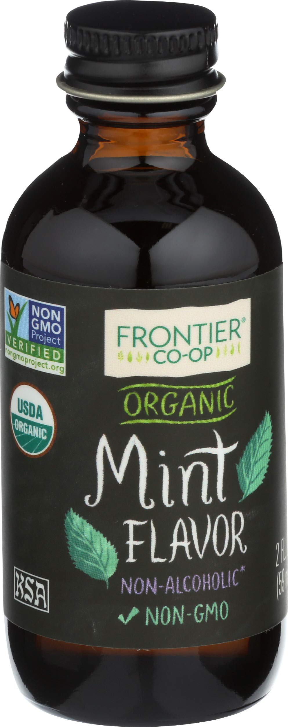 Frontier Co-op Organic Mint Flavor, 2 fl oz. - For Baking and Culinary Use