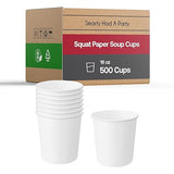 Smarty Had A Party 500 Count 16 oz Paper Bowls - Disposable Soup Bowls 16 oz for Hot Food, Chili, Ice Cream, or Ramen - Leakproof & Heavy Duty Paper