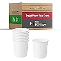 Smarty Had A Party 500 Count 16 oz Paper Bowls - Disposable Soup Bowls 16 oz for Hot Food, Chili, Ice Cream, or Ramen - Leakproof & Heavy Duty Paper