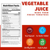 Dei Fratelli Vegetable 100% Juice, Not from Concentrate, 46oz (6 pack)