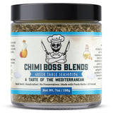 Chimi Boss Greek Table Seasoning, 7oz of Zest - All-Purpose Mediterranean Herb Blend for Chicken, Veggies, Lamb, Fish and More - All Natural Bold