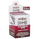 Stain Rx 18 Pack Stain Remover Wipe - Travel Wipes for Clothes, Carpet, Upholstery, & Laundry, Instant Removal of Stubborn Red Wine, Blood, Coffee
