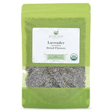 Biokoma Organic Lavender (Lavandula) Dried Flowers 50g (1.76oz) - Relax - DIY - Resealable Moisture Proof Pouch, USDA Organic Herbal Tea