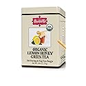 Brew La La Organic Green Tea -Lemon Honey Flavor - 50 Double Chambered Teabags - Low Caffeine - USDA Certified Organic