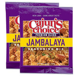Cajun's Choice Jambalaya Seasoning Mix - 0.42 oz Packet - Pack of 2, All Natural, No MSG - Authentic Louisiana Creole Spice for Chicken, Seafood