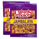 Cajun's Choice Jambalaya Seasoning Mix - 0.42 oz Packet - Pack of 2, All Natural, No MSG - Authentic Louisiana Creole Spice for Chicken, Seafood