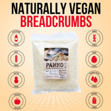 Fusion Select 2 Packs Panko Bread Crumbs - Japanese-Style Toasted Vegan Panko Breadcrumbs for Breading, Frying, Baking - For Fried Chicken & Pork, Baked Pasta, Roasted Vegetables, Tonkatsu