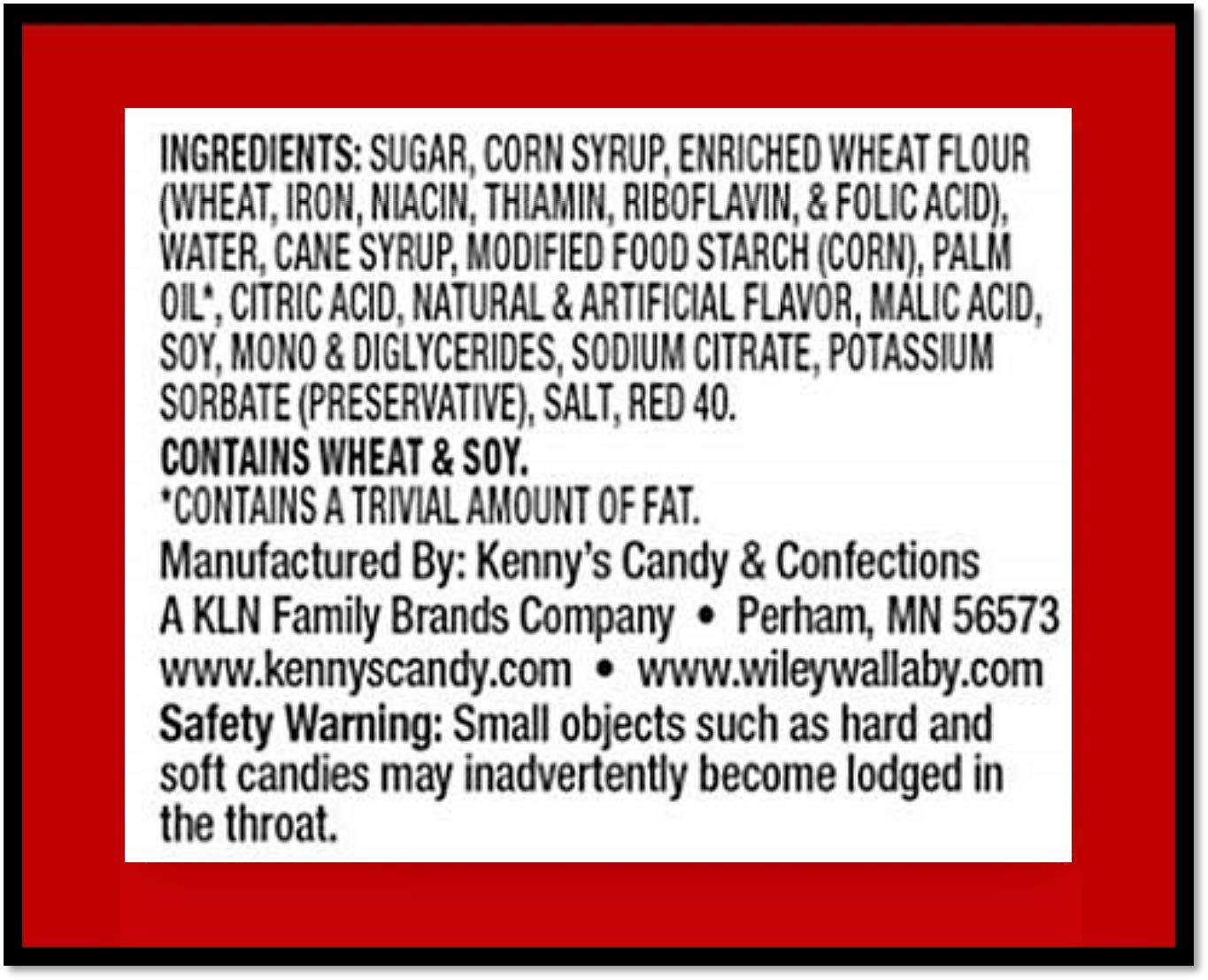 Wiley Wallaby Licorice, Classic Red Twists, 12 Ounce Bag