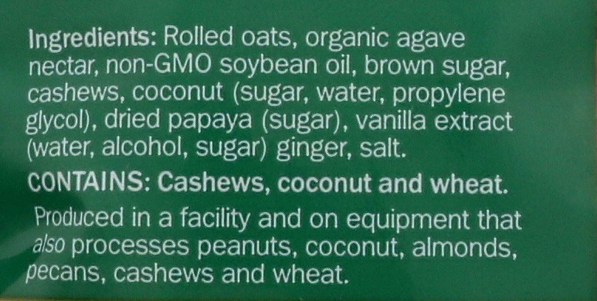 Milk & Honey Granola, Granola Papaya Cashew Mix Vegan, 16 Ounce