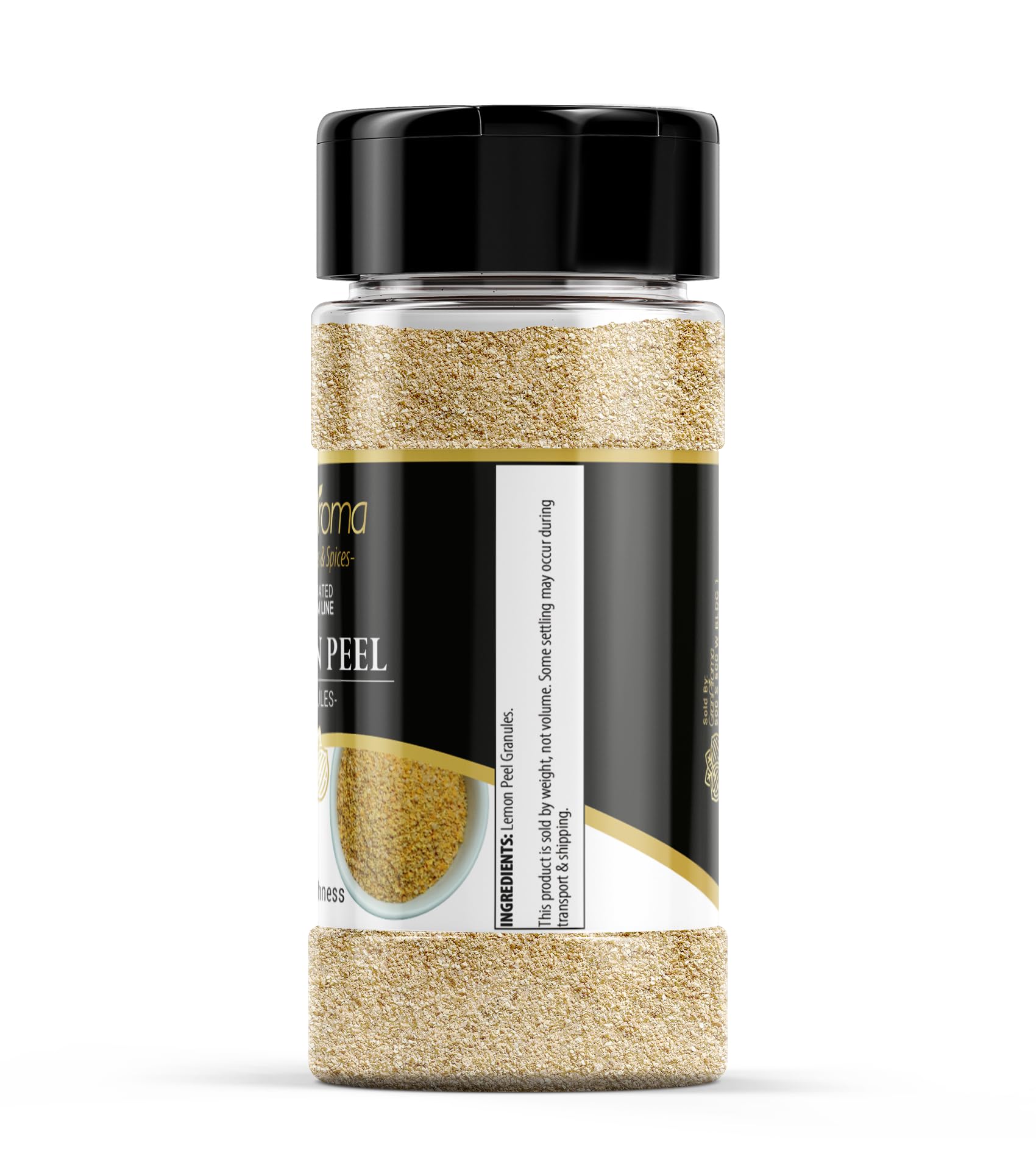 GranAroma Lemon Peel Granules, Versatile Seasoning, Teas, Dressings (1.84 Ounce)