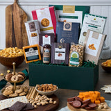 Snack Gift Basket Premium of Meat, Cheese, Cookies, Chocolate and Popcorn by GourmetGiftBaskets.com